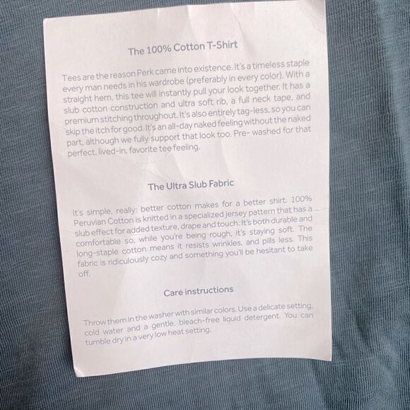 Perk Low Key Pocket Tee Sz XL NWT - Picture 10 of 10